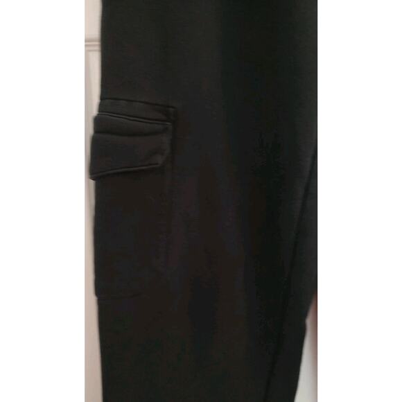 Men's VINTAGE Nike Sweatpants Black Cargo Loose Baggy Heavyweight Y2K - Large - Picture 3 of 7